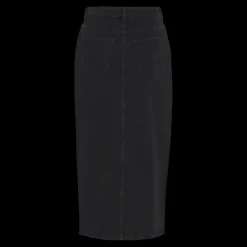 Jupe midi en denim noir Nell