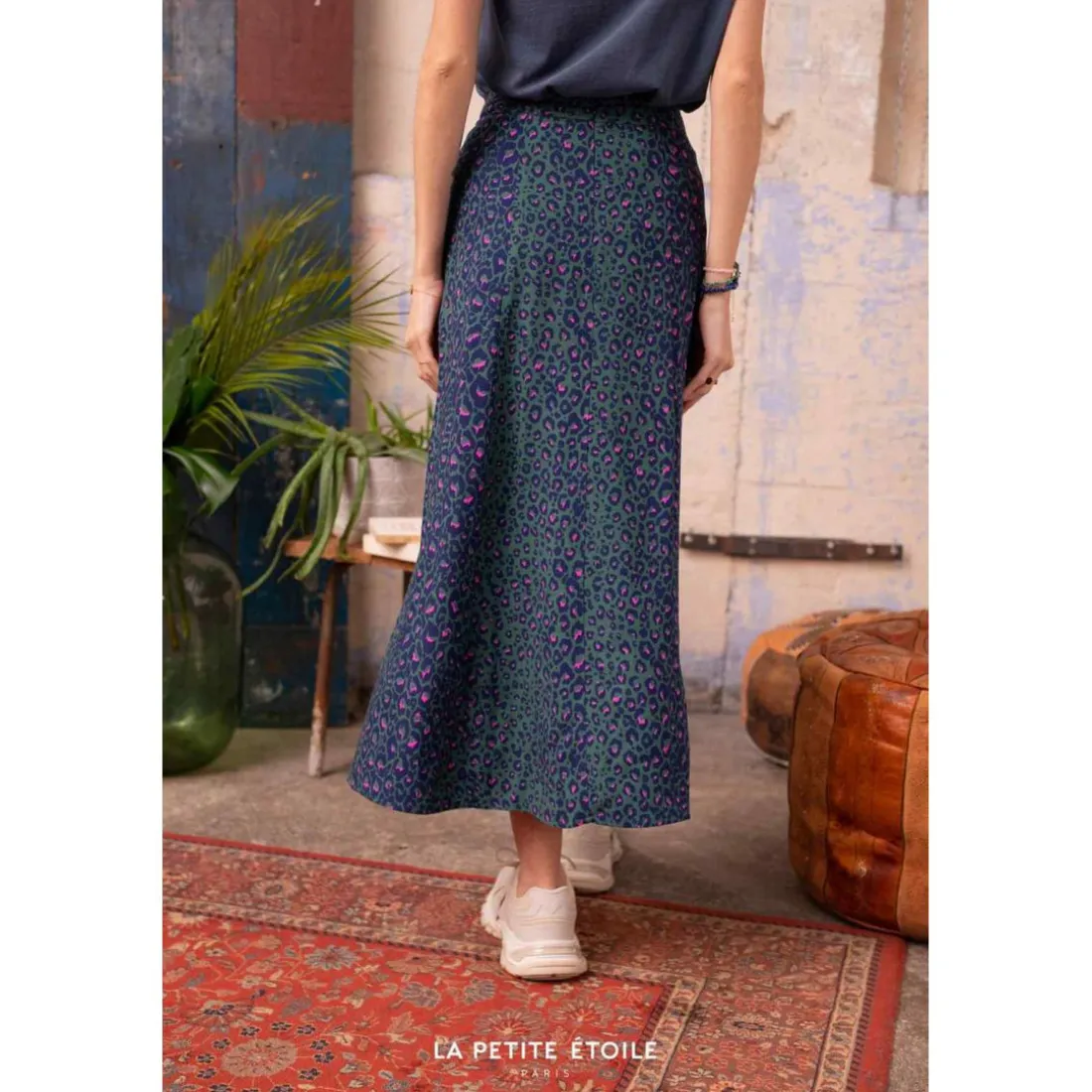 Jupe Midi Lorita gris