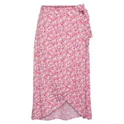 Jupe portefeuille Tala rose en viscose Dee
