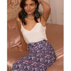 Jupe print floral réédition Naomie multicolore en viscose