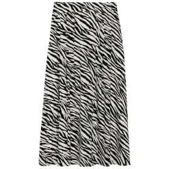 Jupe print zèbre Naomie multicolore en viscose