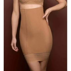 Jupe taille haute gainante Marron Bye Bra