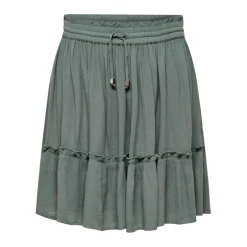 Jupe vert foncé en viscose Clio