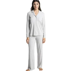 Kate - bas de pyjama long gris en coton