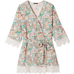 Kimono - UKULELE Bleu Pomm Poire en viscose