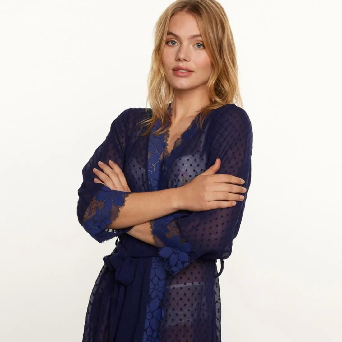 Kimono bleu marine Backstage