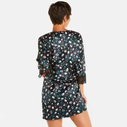 Kimono noir Impériale