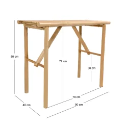La console PATTANI design scandinave et sa structure en bois massif