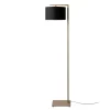 Lampadaire Boston sable abat-jour noir
