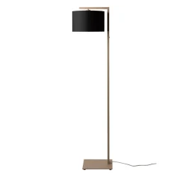 Lampadaire Boston sable abat-jour noir