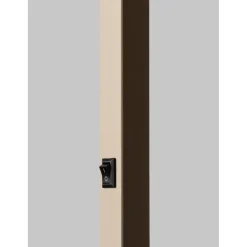 Lampadaire Boston sable abat-jour blanc