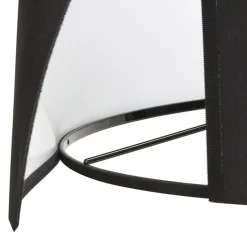 Lampe à poser design 'SPRING MINI' avec abat-jour et trépied noir
