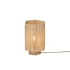 Lampe de table raphia Panama ronde octogonale naturel