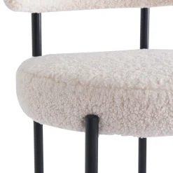 Le tabouret de bar LARS design scandinave élégant assise garnie premium avec une mousse ultra-dense