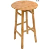 Le tabouret de bar SAMARINA son design scandinave élégant assise en bambou