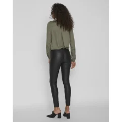 Legging taille classique noir en viscose