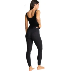 Legging taille haute en coton - Noir