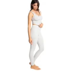 Legging taille haute en coton - Gris