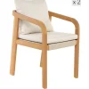 Les chaises intérieur extérieur en bois massif DELGADO design intemporel style scandinave