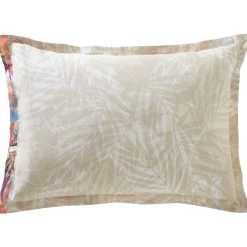 Linge de lit en coton GAMME SUCREE feuillage tropical multicolore