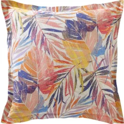 Linge de lit en coton GAMME SUCREE feuillage tropical multicolore