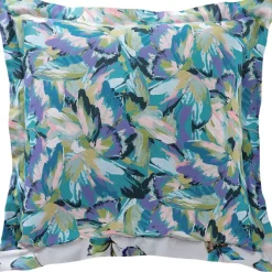 Linge de lit en coton PAPILLONNER vert