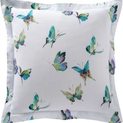 Linge de lit en coton PAPILLONNER vert