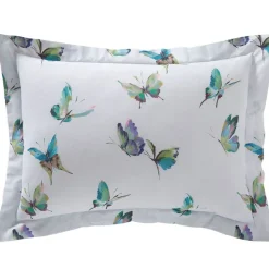 Linge de lit en coton PAPILLONNER vert