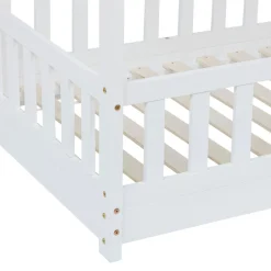 Lit cabane enfant Bosco Blanc