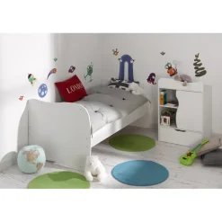 Lit Combiné Bébé Enfant Blanc avec Tiroir BELEM