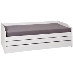 Lit multifonction 90x200 blanc LORA