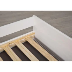 Lit multifonction 90x200 blanc LORA