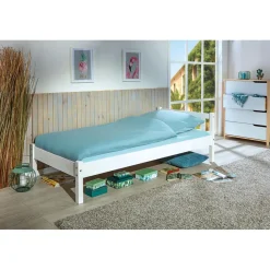 Lit simple 90x200 blanc COLMAR