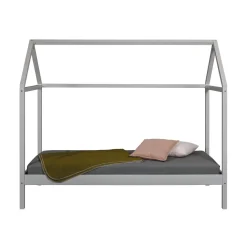 Lit SUN ROAD 90x200 gris sans sommier