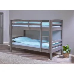 Lit Superposé LAVIUS 90x200 cm Gris