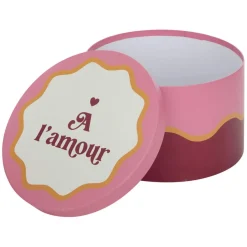 Lot de 4 boîtes Cherie rouge