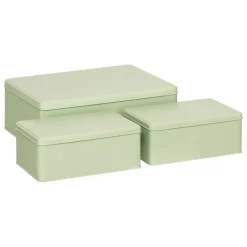 Lot de 3 boîtes Deskolor vert clair