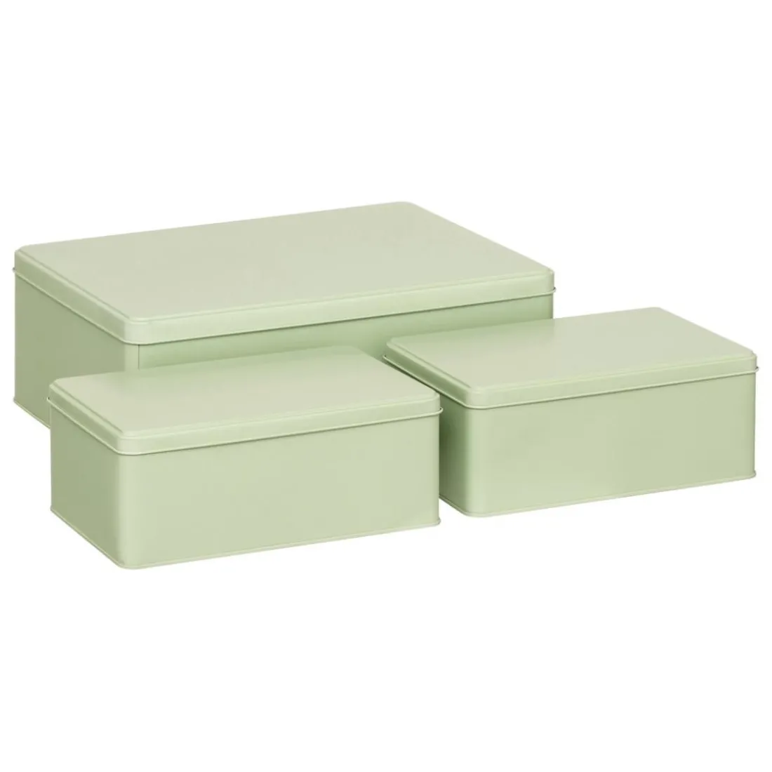 Lot de 3 boîtes Deskolor vert clair