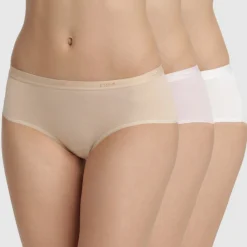 Lot de 3 boxers beige - Les Pockets Dim en coton