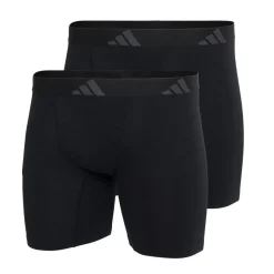 Lot de 2 boxers brief ergonomiques homme Active Flex Cotton Adidasport noir en coton