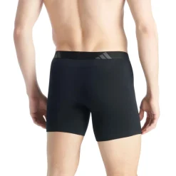 Lot de 2 boxers brief ergonomiques homme Active Flex Cotton Adidasport noir en coton