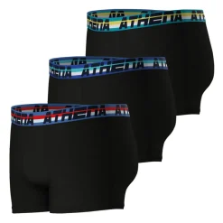 Lot de 3 boxers homme 720 Stretch Coton Athena noir