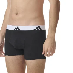 Lot de 2 boxers homme Active Flex Cotton Adidasport blanc en coton noir