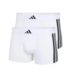 Lot de 2 boxers homme Active Flex Cotton 3tripes Adidasport blanc en coton