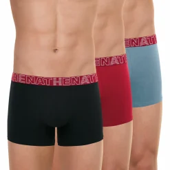 Lot de 3 boxers homme Bleu - Rouge - Noir en coton