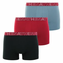 Lot de 3 boxers homme Bleu - Rouge - Noir en coton
