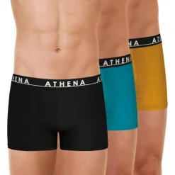 Lot de 3 boxers homme Easy Color Athena orange en coton