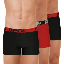Lot de 3 boxers homme Ecopack Sport Athena multicolore