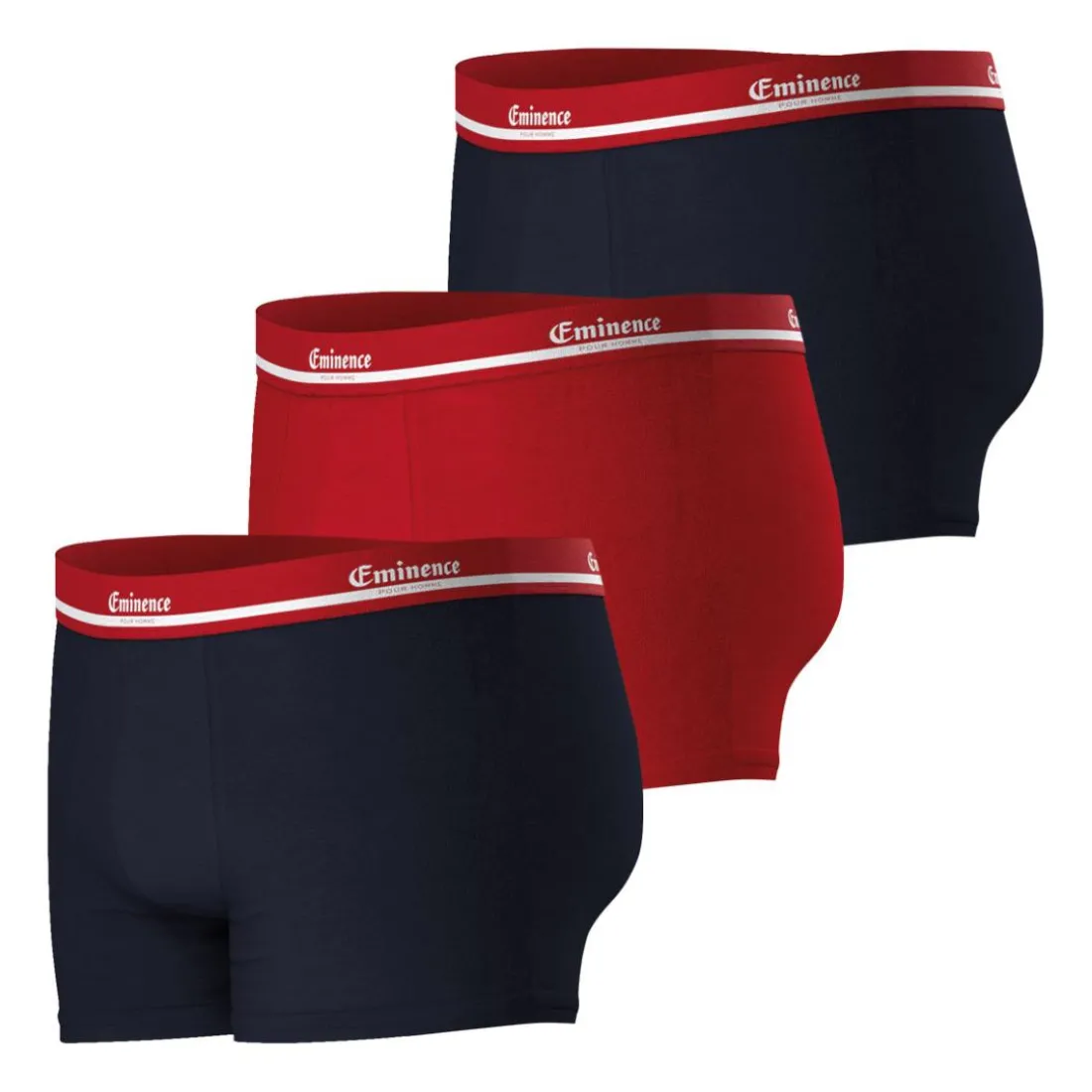Lot de 3 boxers homme Eminence Exclusivité web multicolore en coton