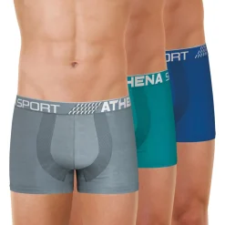 Lot de 3 boxers homme Fresh Athena multicolore